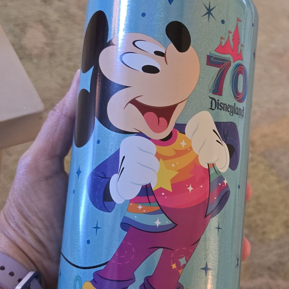 Disney Parks Mickey Mouse 70th Anniversary Water Bottle Tumbler
